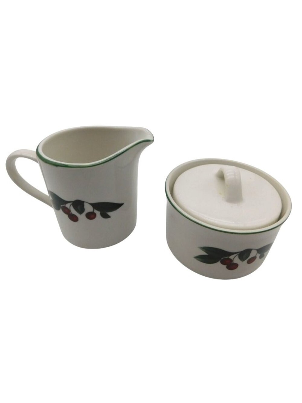 Citation The Cades Cove Collection Apple Blossom Print Creamer and Sugar Bowl